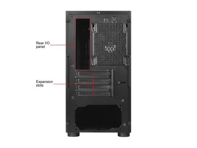 Thermaltake Versa H17 Black SPCC Micro ATX Gaming Computer Case CA 