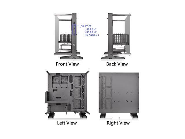 Thermaltake Core P3 TG Black ATX Open Frame Panoramic Viewing Tt LCS ...