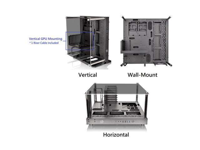 Thermaltake Core P3 TG Black ATX Open Frame Panoramic Viewing Tt LCS ...