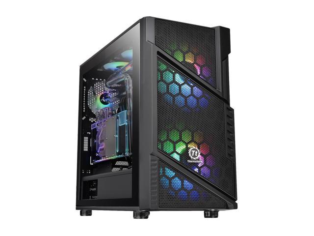 Thermaltake Commander C31 Motherboard Sync ARGB ATX Mid Tower Computer Chassis with 2x 200mm ARGB 5V Motherboard Sync RGB Front Fans + 1x 120mm Rear Black Fan Pre-installed CA-1N2-00M1WN-00