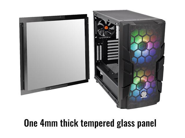 1 120mm Rear Black Fan Pre-Installed CA-1N4-00M1WN-00 Thermaltake Commander C33 Motherboard Sync ARGB ATX Mid Tower Computer Chassis with 2 200mm ARGB 5V Motherboard Sync RGB Front Fans 