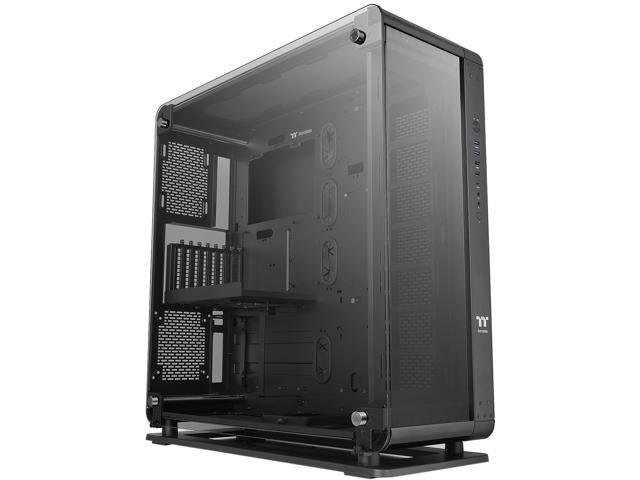 Thermaltake Core P8 Tempered Glass E-ATX 2-Way Display Rotational PCI-E Full-Tower Gaming Computer Case, CA-1Q2-00M1WN-00