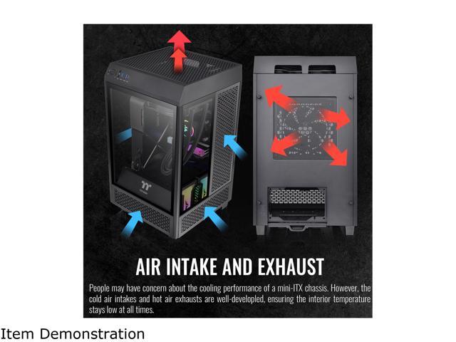 Thermaltake Tower 100 Black Edition Tempered Glass Type-C (USB 3.1