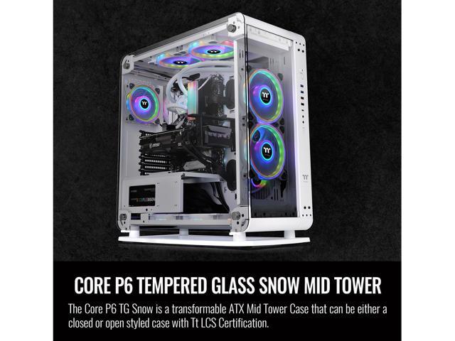 Thermaltake Core P6 TG Snow Edition Dual-Form Transformable/2-Way