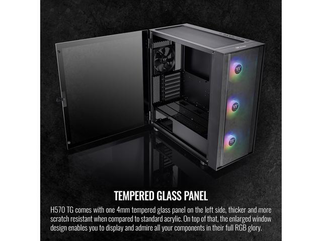 Thermaltake H570 TG CA-1T9-00M1WN-00 Black Computer Case - Newegg.com