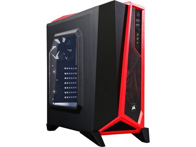 Corsair Carbide Series SPEC-ALPHA (CC-9011085-WW) Black / Red Steel ATX Mid Tower SPEC-ALPHA Mid-Tower Gaming Case ATX (not included) Power Supply