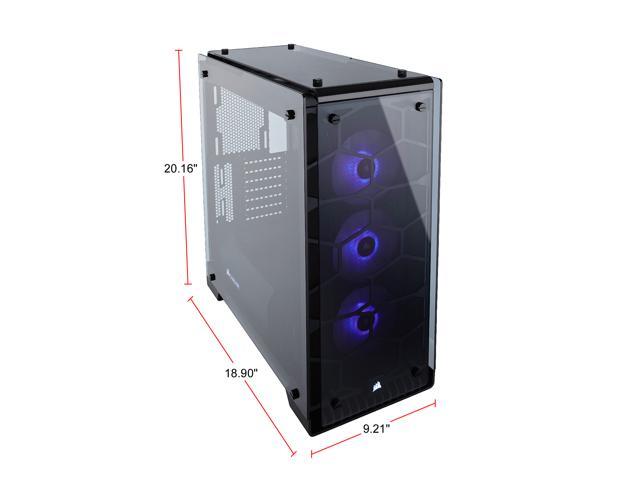 Corsair Crystal Series 570X Steel Tempered Glass Tower Case