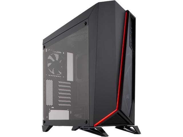 CORSAIR Carbide Series SPEC-OMEGA Mid-Tower Tempered Glass Gaming Case, Black CC-9011121-WW