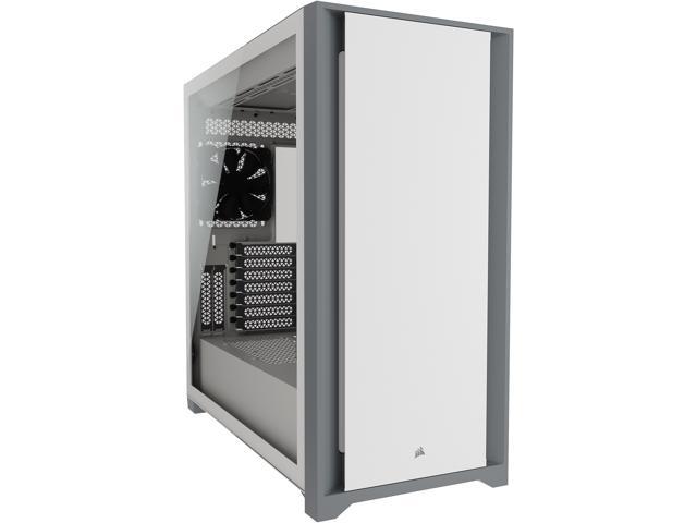 CORSAIR 5000D Tempered Glass Mid-Tower ATX PC Case, White, CC-9011209-WW