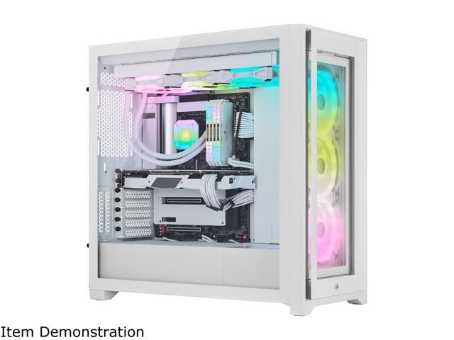 Corsair iCUE 5000X RGB QL Edition CC-9011233-WW White Steel / Plastic /  Tempered Glass ATX Mid Tower Computer Case