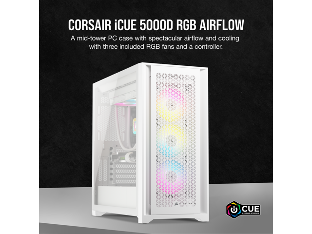 CORSAIR 4000D RGB AIRFLOW True White 