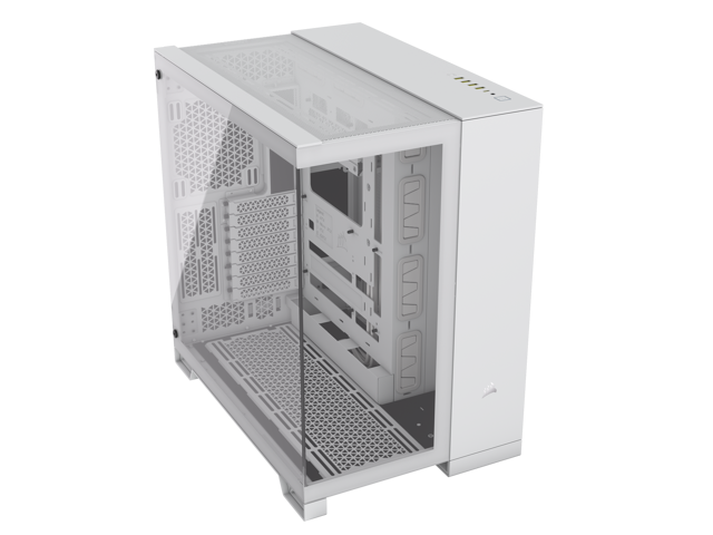 CORSAIR 6500X Mid-Tower Dual Chamber PC Case – White - Unobstructed ...