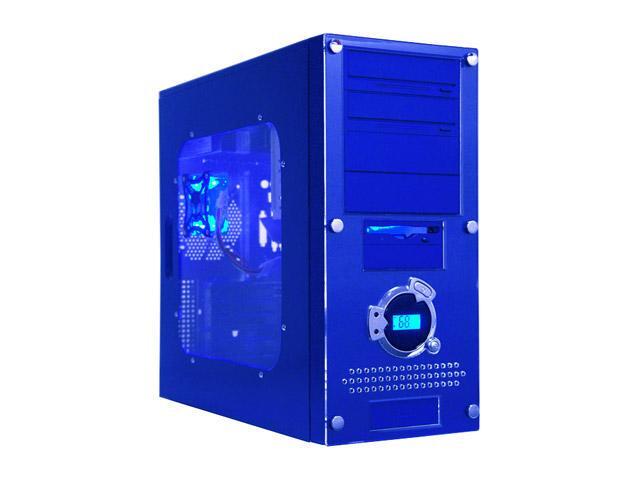 APEVIA X-Dreamer ATXB3KLW-BL Blue Steel ATX Mid Tower Computer Case 420W Power Supply