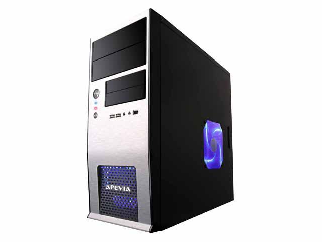 APEVIA X-QBOII X-QBOII-NW-AL/500 Black / Silver SECC Steel Micro ATX Mini Tower Computer Case 500W Power Supply