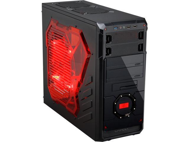 APEVIA X-DREAMER4 Series X-DREAMER4-RD Black / Red Computer Case ...