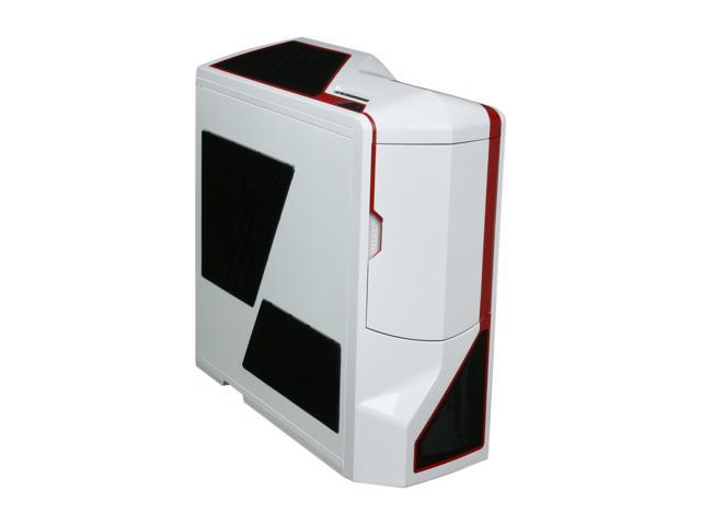 NZXT Phantom PHAN-003RD Red White Finish w/Red Trim Steel / Plastic Enthusiast ATX Full Tower Computer Case