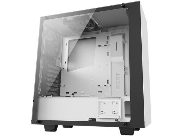NZXT S340 Elite Matte White Steel/Tempered Glass ATX Mid Tower Case