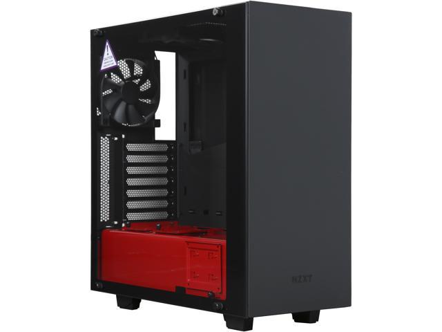 NZXT S340 Elite Black/Red Steel/Tempered Glass ATX Mid Tower Case