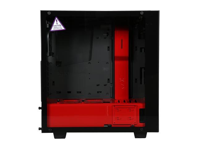 købe hoste blød Open Box: NZXT S340 Elite Black/Red Steel/Tempered Glass ATX Mid Tower Case  Computer Cases - Newegg.com