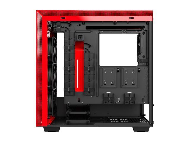 NZXT H700i - ATX Mid-Tower PC Gaming Case - Tempered Glass Panel - Cable Management System - Water-Cooling Black/Red Computer Cases - Newegg.com