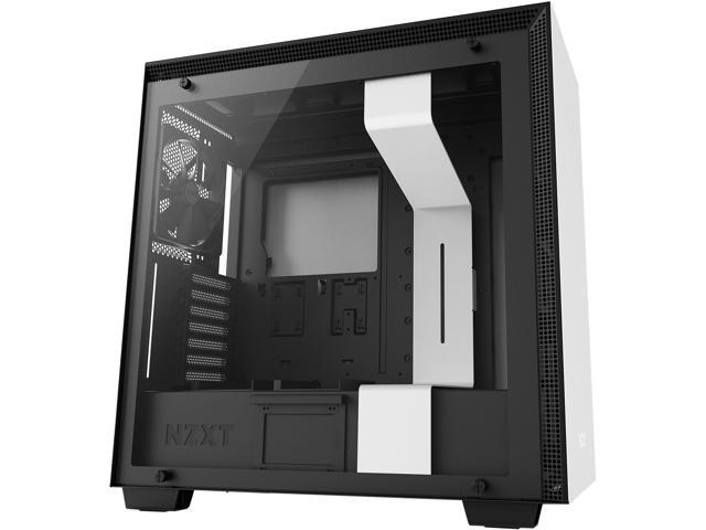 NZXT H700 - ATX Mid-Tower PC Gaming Case - Tempered Glass Panel - Enhanced Cable Management System - Water-Cooling Ready - White/Black