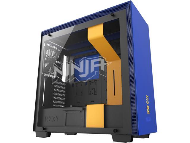 NZXT H700i - Licensed Ninja Edition - ATX Mid-Tower PC Gaming Case - Radium-Etched Ninja Logo - Tempered Glass Panel - RGB and Fan Control - Enhanced Cable Management System - Water-Cooling Ready