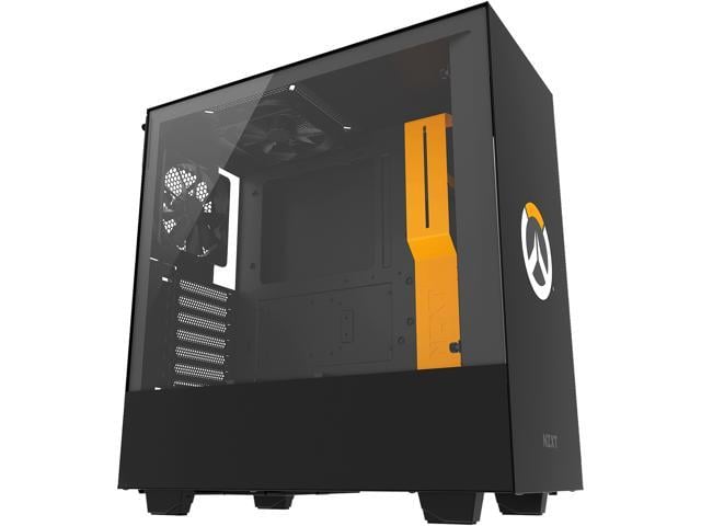Nzxt H500 Overwatch Special Edition Compact Atx Mid Tower Pc Gaming Case Tempered Glass Panel All Steel Construction Enhanced Cable Management System Water Cooling Ready Newegg Com