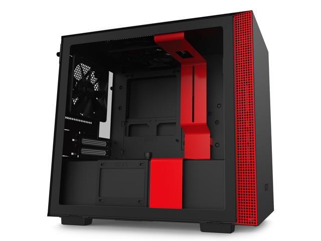 Ødelæggelse Pekkadillo Forinden NZXT H210 - Mini-ITX PC Gaming Case - Front I/O USB Type-C Port - Tempered  Glass Side Panel - Cable Management System - Water-Cooling Ready - Radiator  Bracket - Steel Construction -