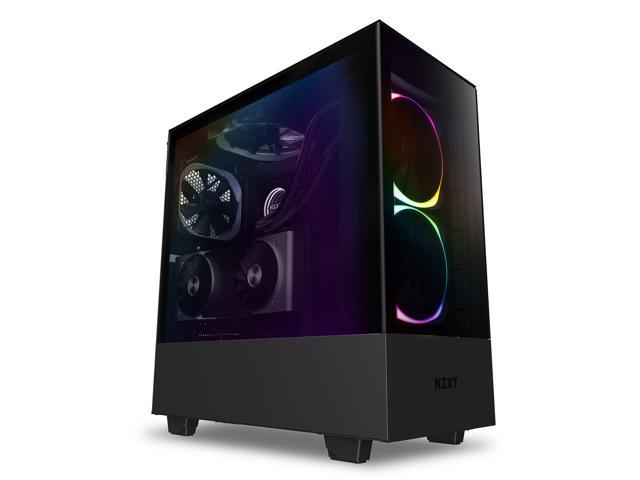 NZXT H510 Elite - Premium Mid-Tower ATX Case PC Gaming Case - Dual-Tempered  Glass Panel - Front I/O USB Type-C Port - Vertical GPU Mount - Integrated 