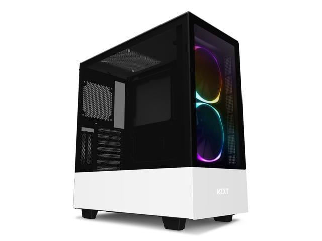 NZXT H Series H510 Elite CA-H510E-W1 Computer Case with Lighting and 2x Integrated Aer RGB 2 140mm Fans
