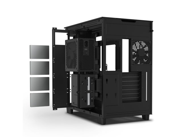 NZXT H9 Elite - All Black - CM-H91EB-01 - Premium Dual-Chamber - Mid ...