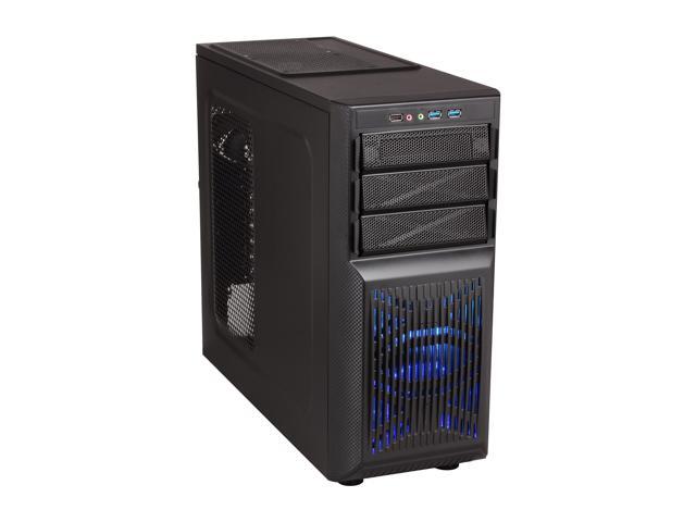 Rosewill FUTURE Gaming ATX Mid Tower Computer Case, come with Four Fans - 2 x Front Blue LED 120mm Fan, 1x Top 120mm Fan,1x Rear 120mm Fan, Support up to 6 Fans