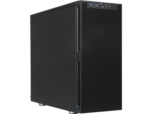 Rosewill Legacy QT01-B Trio Fans Black Aluminum Alloy ATX Mid Tower Silent Computer Case