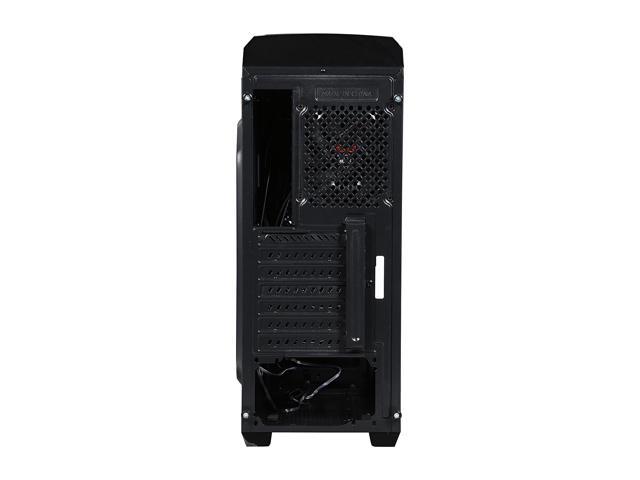 Mid Tower Case with Blue LED Fan Gaming Case for PC with & ROSEWILL ATX Case 