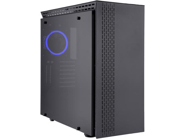 Rosewill PRISM T ATX Mid Tower Gaming PC Computer Case with Tempered Glass, 4 Pre-Installed 120mm Fans, 420mm / 360mm / 240mm Radiator Support, EATX Support, Bottom Mount PSU Shroud and HDD / SSD