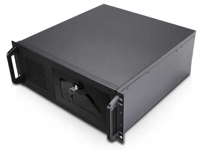 Rosewill RSV-R4100U 4U Server Chassis Rackmount Case | 7 3.5" Bays, 2 5.25" Devices| ATX, CEB Compatible | 1 120mm Fan, 2 80mm Fans | USB 3.0, USB 2.0 | Front Panel Lock and Key | Silver/Black
