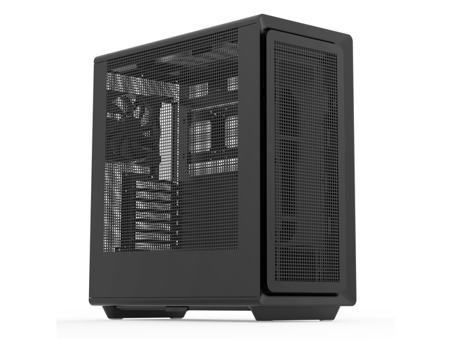 Rosewill Helium Air Mid Tower E-ATX Gaming Case, Mesh Panel, Tool-less, High-Airflow, Cable Management system, USB 3.1, included 1x 140mm PWM Fan, Black