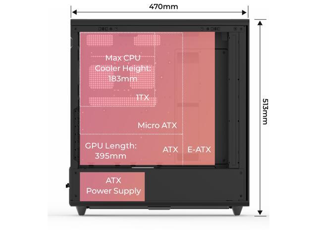 Rosewill Helium Air Mid Tower E-ATX Gaming Case, Mesh Panel Rosewill Helium Air Mid Tower E-ATX Gaming Case, Mesh Panel