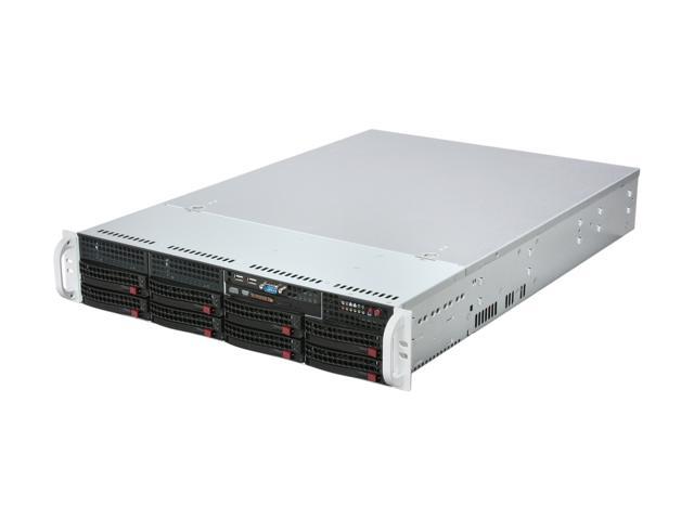 SUPERMICRO CSE-825TQ-R700LPB Black 2U Rackmount Server Case w/ 700W Redundant Power Supply