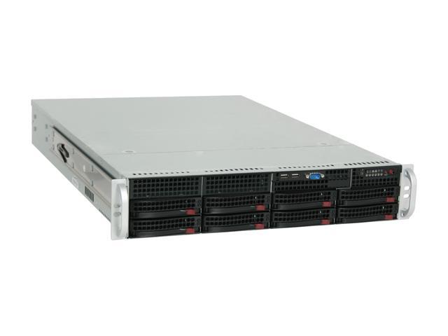 SUPERMICRO CSE-825TQ-560LPB Black 2U Rackmount Server Case 560W Power Supply w/ PFC