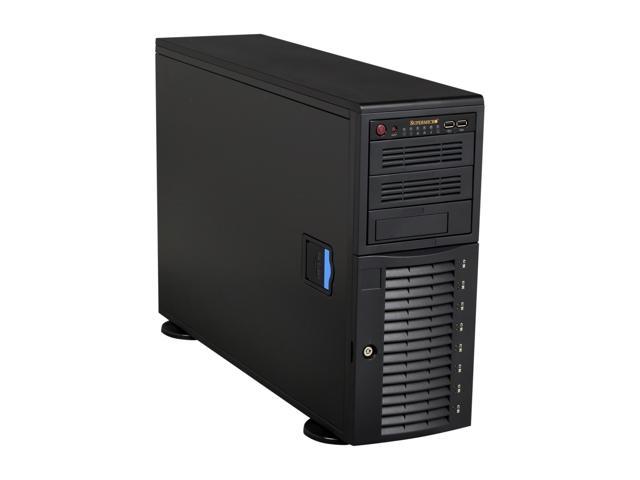 SUPERMICRO CSE-743TQ-865B Black 4U Pedestal Server Case 865W 2 External 5.25" Drive Bays