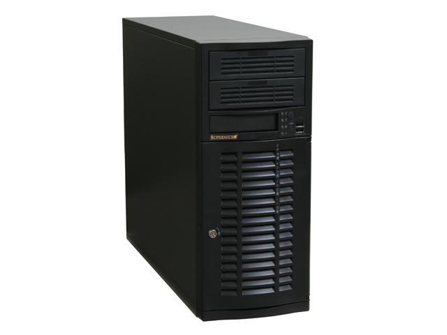 SUPERMICRO SuperChassis CSE-733TQ-465B Black Mid-Tower Server Case 465W 2 External 5.25" Drive Bays