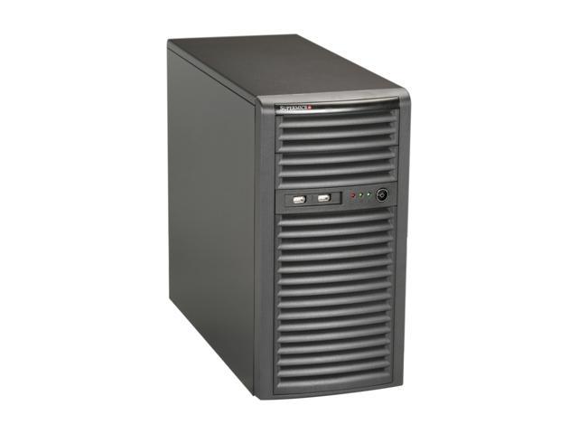 SUPERMICRO CSE-731i-300B Black Mini-Tower Server Case