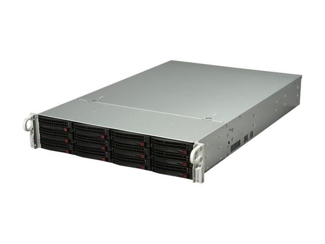SUPERMICRO SuperChassis CSE-826TQ-R800LPB Black 2U Rackmount Server Case 800W Redundant