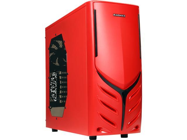RAIDMAX Viper ATX-321WR Red Steel / Plastic ATX Mid Tower Computer Case