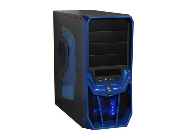RAIDMAX Super Hurricane ATX-248NWU Black / Blue Steel / Plastic ATX Mid Tower Computer Case