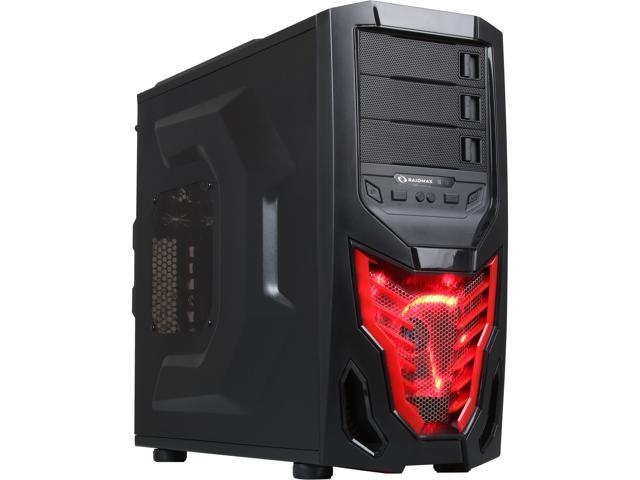 RAIDMAX Cobra Z ATX-502WBR Black / Red Steel / Plastic ATX Mid Tower Computer Case