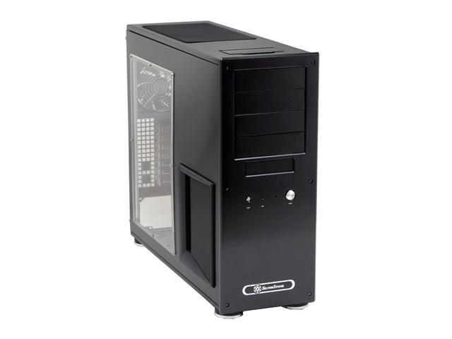 SilverStone Temjin Series TJ09-BW Black Aluminum ATX Full Tower Computer Case