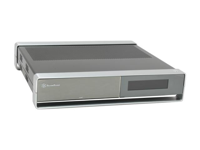 SILVERSTONE Black Aluminum / Steel Milo Series ML02B-MXR Micro ATX Media Center / HTPC Case