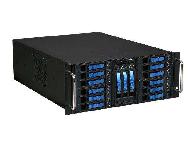 iStarUSA D-410-B15SA-Blue Zinc-Coated Steel 4U Rackmount Server Case